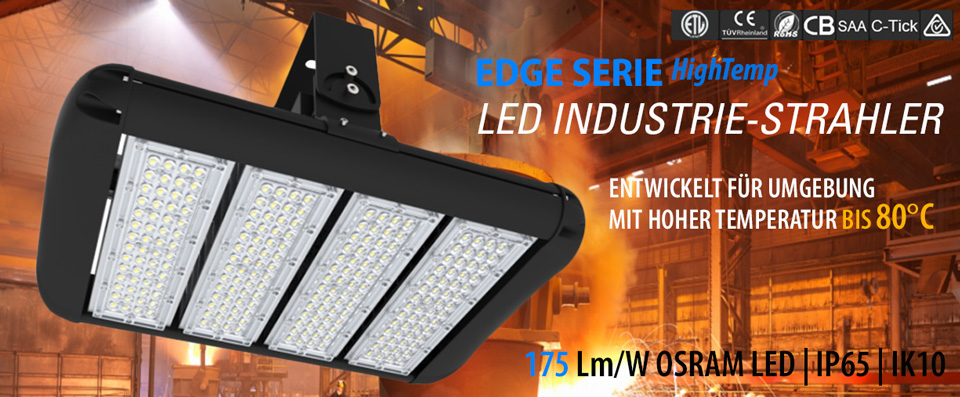 LED Fluter für hoche Umgebungstemperaturen