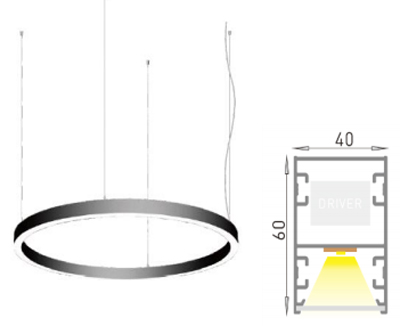 LED Pendelleuchte Slim RING